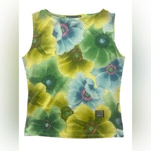 Versace Jeans Couture Floral Tank Top